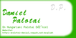 daniel palotai business card